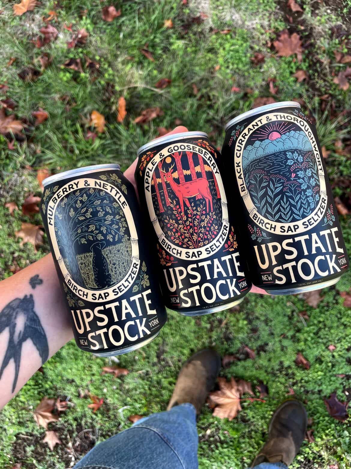 Upstate Stock Seltzers - Vente Eau gazeuse - PACK DE 12 SELTZER DE SÈVE DE BOULEAU POMME ET GROSEILLE3