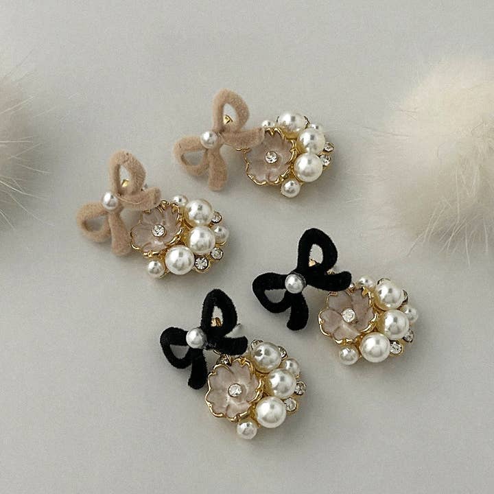 MOND HAUS - Wholesale Stud/Post Earrings - Margaret Earrings | Velvet-Texture Stud