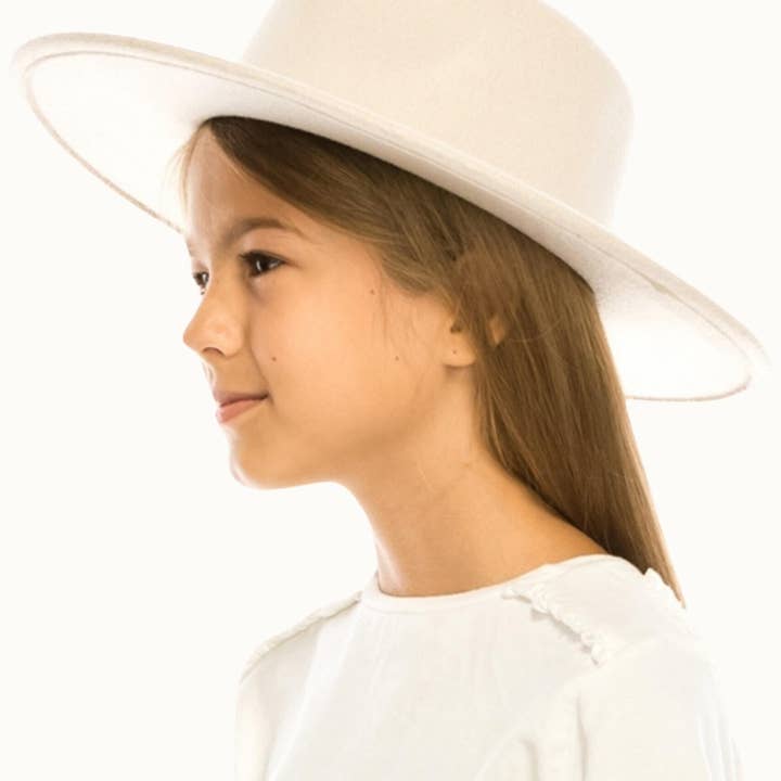 Olive & Pique - Wholesale Kids hat – Kids - Youth Children's Vegan Felt Rancher Hat, Adjustable7