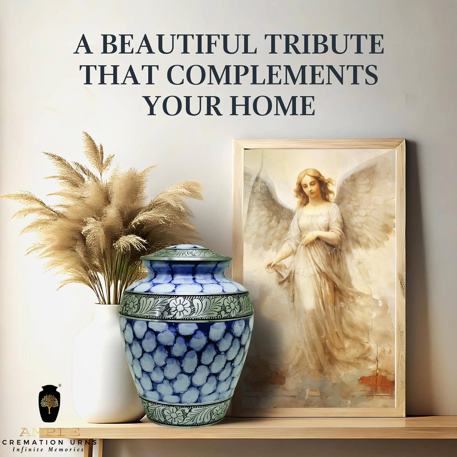 Ample Cremation Urns - Wholesale Urn - Beautiful Cremation Urn with Threaded Lid6