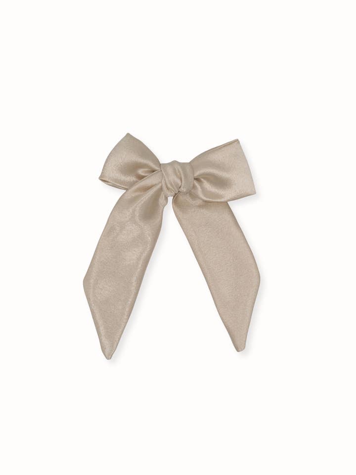Gold Silk Classic Bow for wholesale by Livy Lou Collection