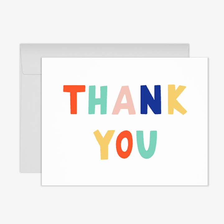 Carte Thank You Colors pour la vente par LIEFdesign