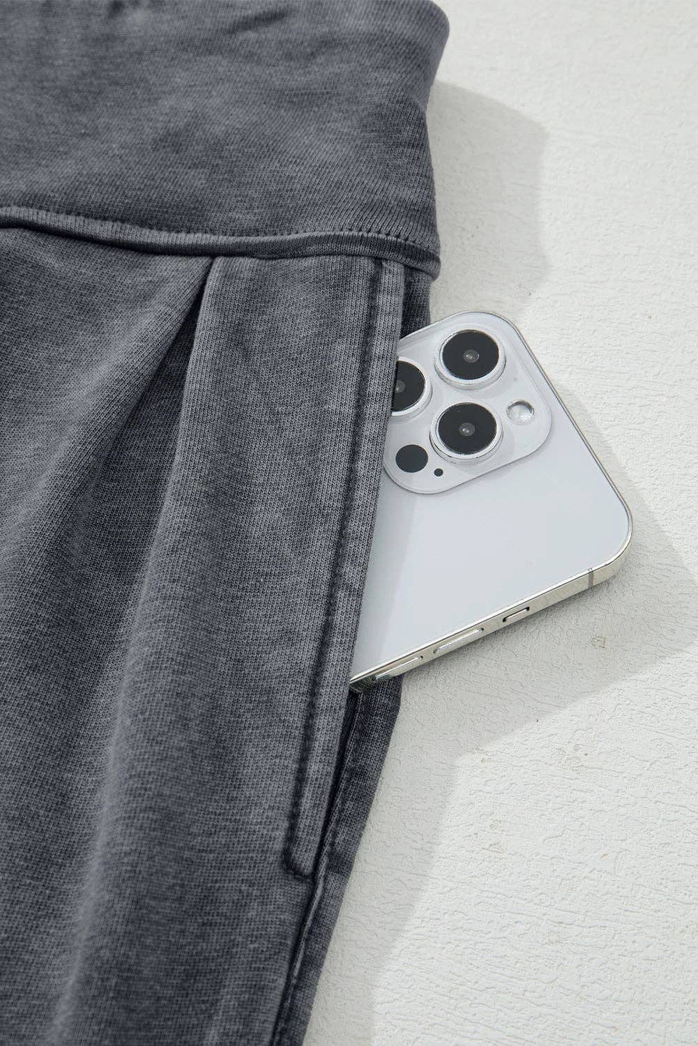 Suhkasana - Wholesale Lounge Sweatpants/Joggers - Women's - Mineral Wash High Waist Relaxed Fit Jogger Pants14