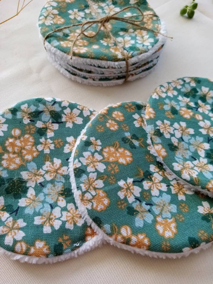 Dischetti in cotone lavabili per la rimozione del trucco per la vendita all'ingrosso da parte di Esmée AccessoriesNco