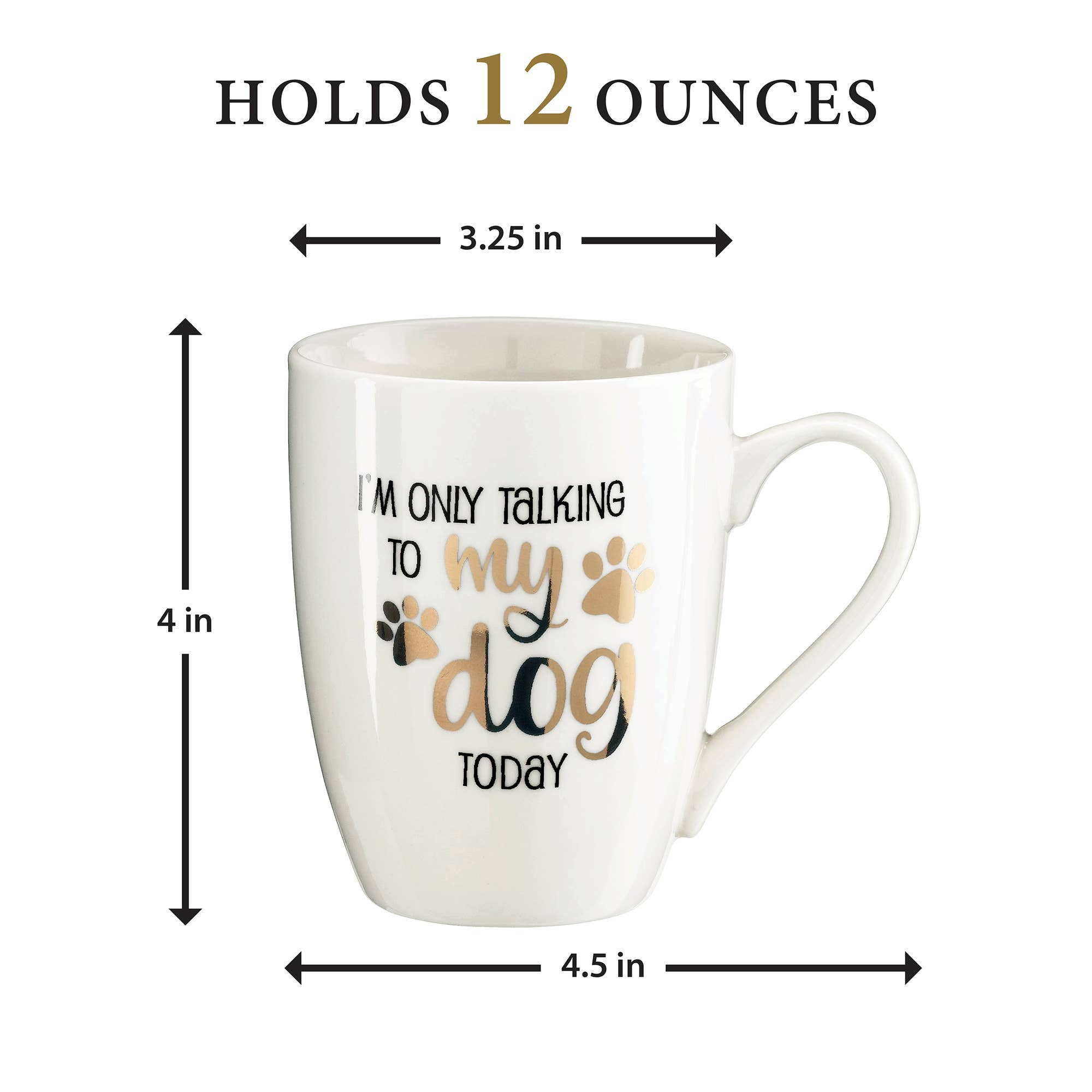 Lillian Rose - Venta al por mayor Taza - Taza de cerámica «Solo estoy hablando con mi perro hoy» de Lillian Rose1