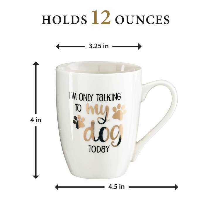 Lillian Rose - Venta al por mayor Taza - Taza de cerámica «Solo estoy hablando con mi perro hoy» de Lillian Rose1