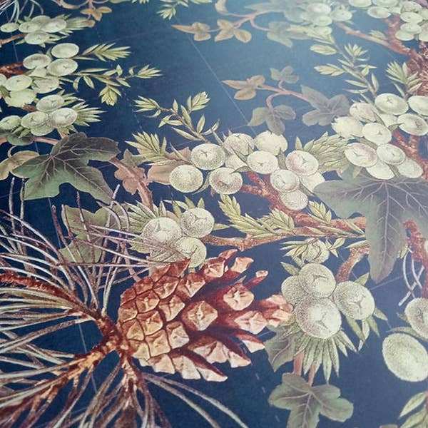 Fable & Fen, LLC - Vente Rouleau de papier cadeau - Papier Cadeau Premium Genévrier & Pin1