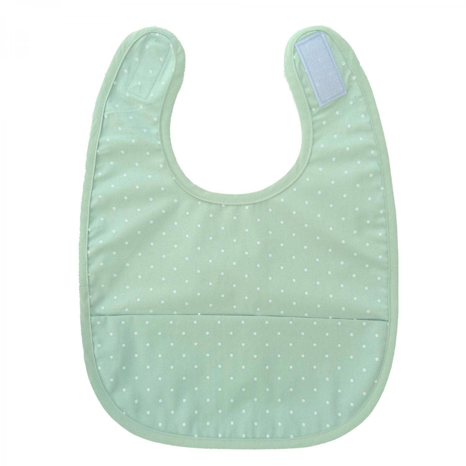 Summerville organic – wholesale Bib – Baby – Organic Baby Bib Soft Mint Dotty0