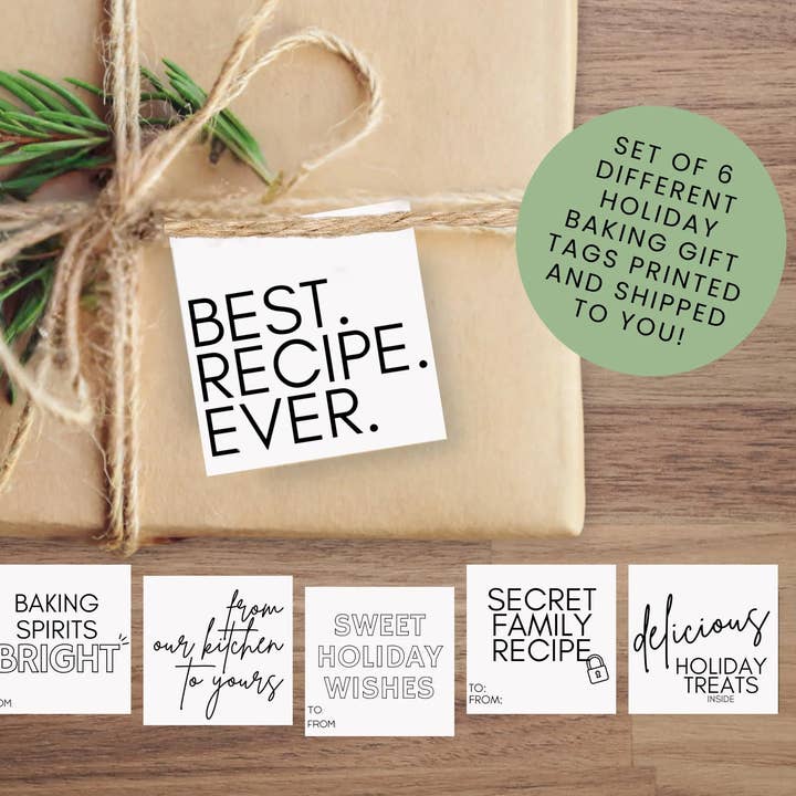 Baking Exchange Gift Tags for wholesale by 8 o'clock LINEN CO.