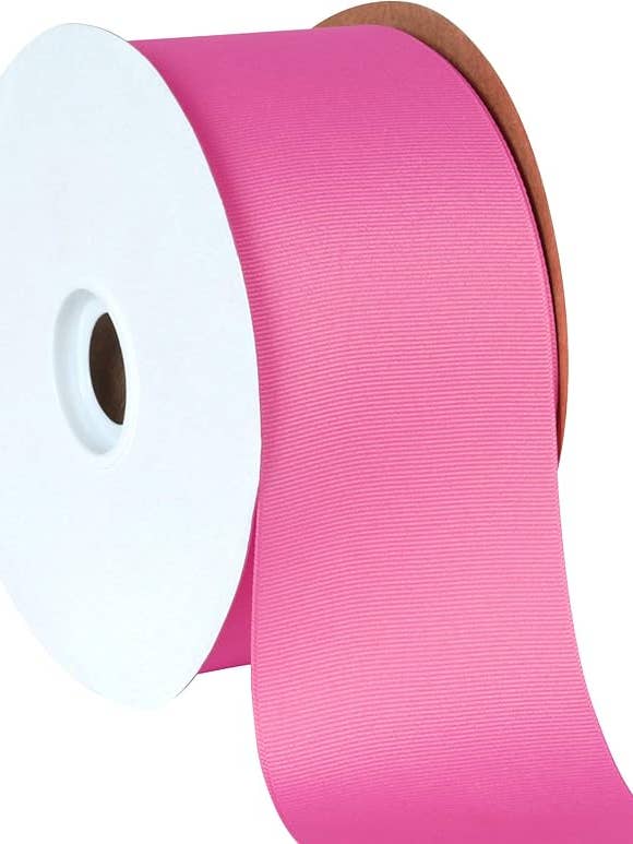 Grosgrain Hot Pink 3" x 50 Yards for wholesale by Berwick Offray Ribbon