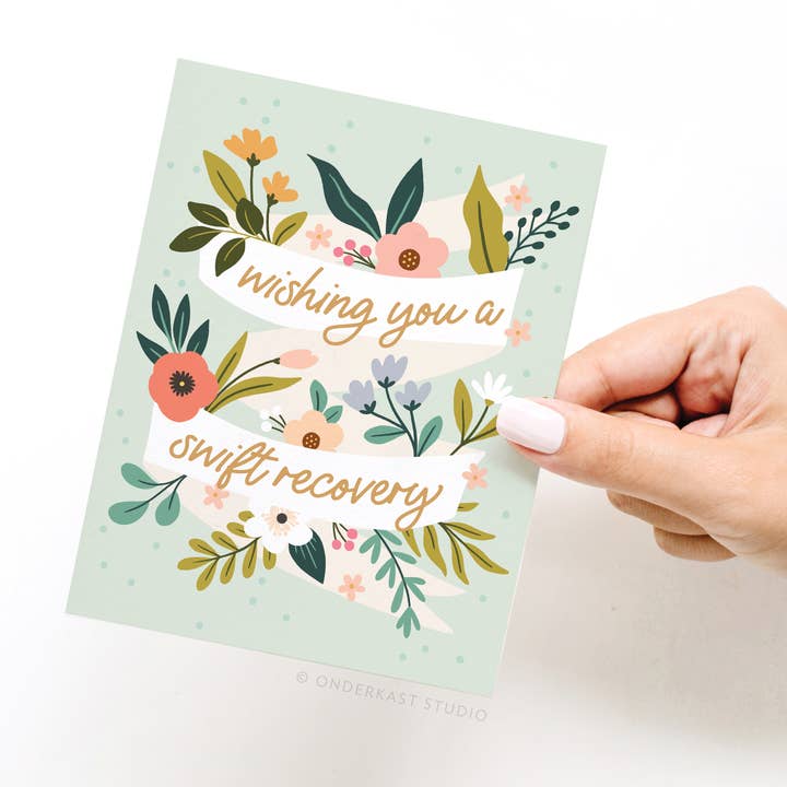 Onderkast Studio - Wholesale Get Well Card - Wishing You a Swift Recovery Greeting Card