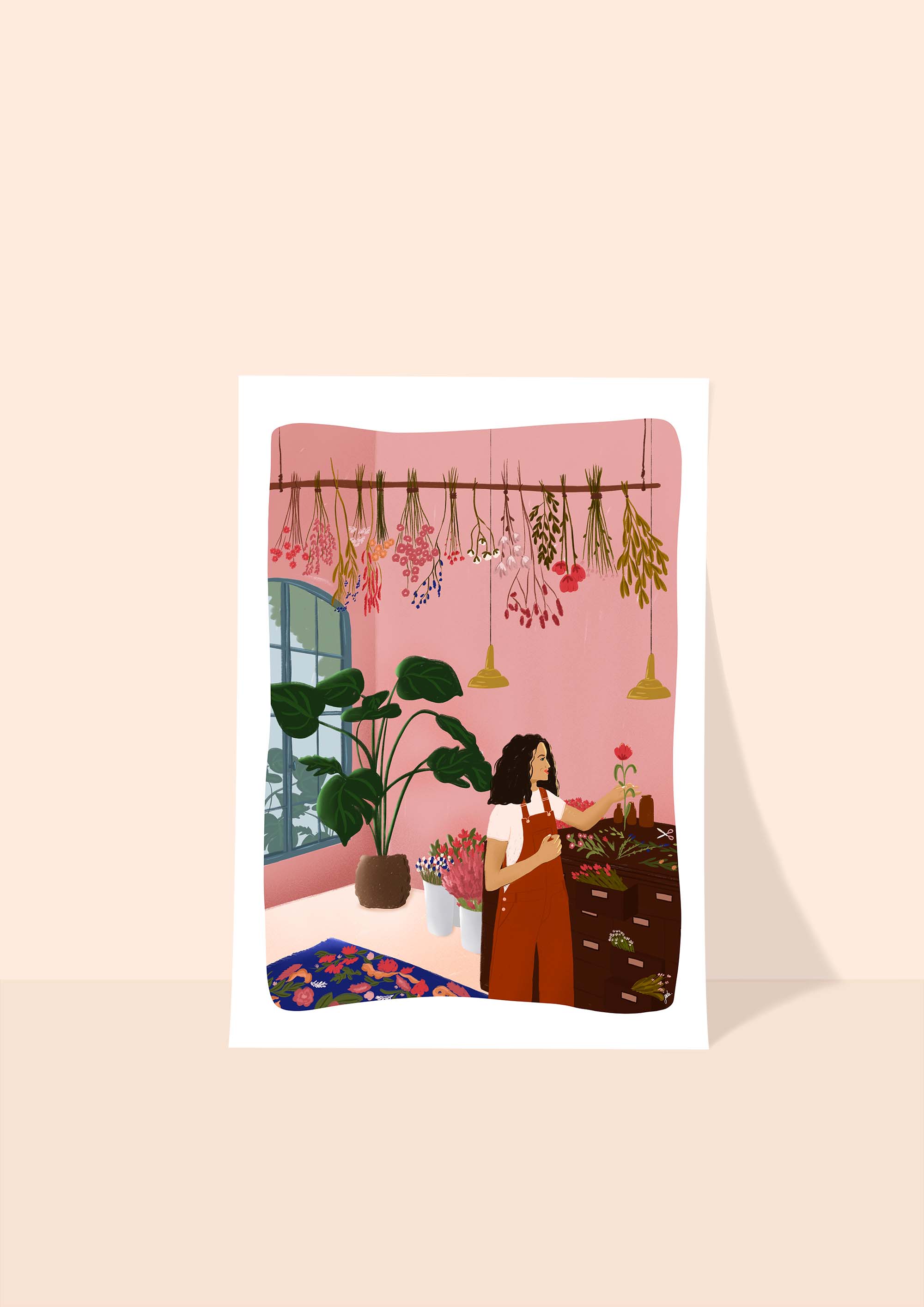 Jade Piol – Engroshandel Plakat – Florist-plakat i varme, livlige farver3