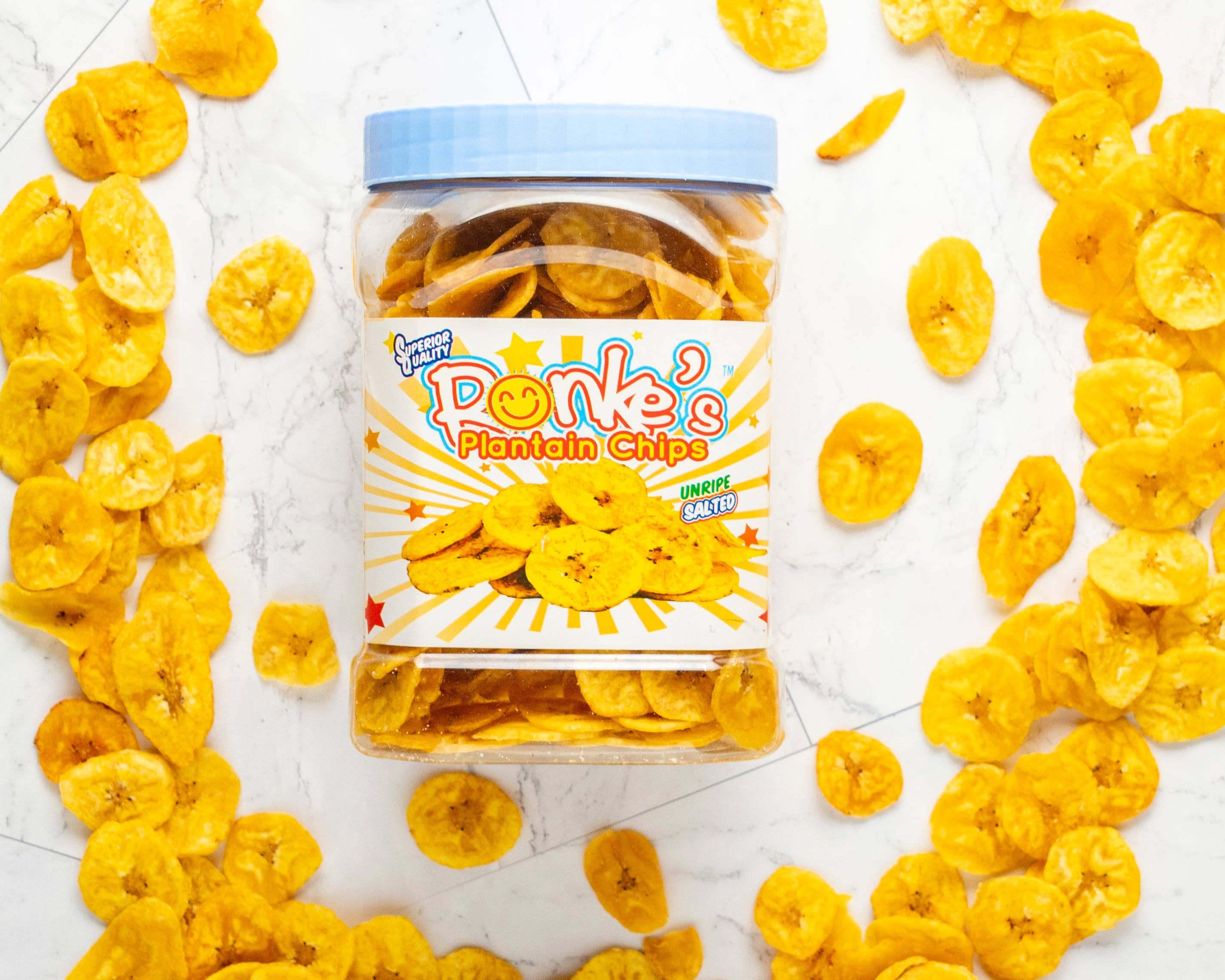 RONKE'S PLANTAIN CHIPS - Wholesale Chips - Unripe Green Plantain Chips (Lightly Salted)3