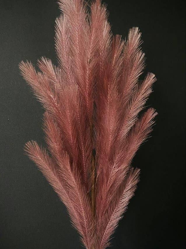 Dusty Plum Synthetic Feathers 41" for wholesale by The Light Garden Collection