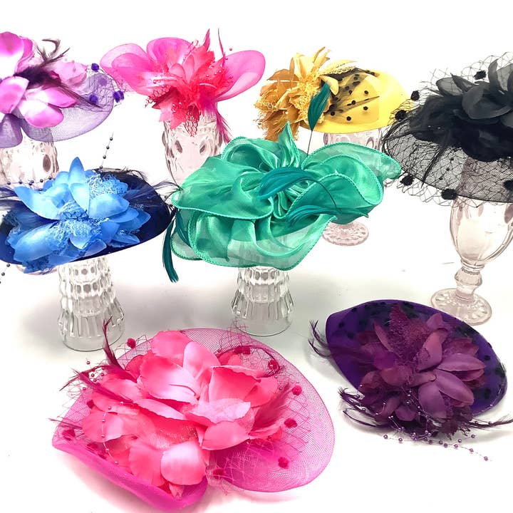 All Little Cute Things - Wholesale Fascinator Hat - Women's - Mismatched Tea Party Ladies Fascinator, Elegant Hat Dress Up5