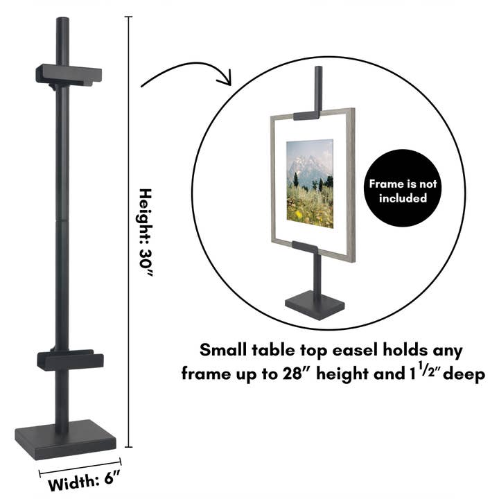 Black Americanflat Adjustable Easel Frame Stand for wholesale on Faire3