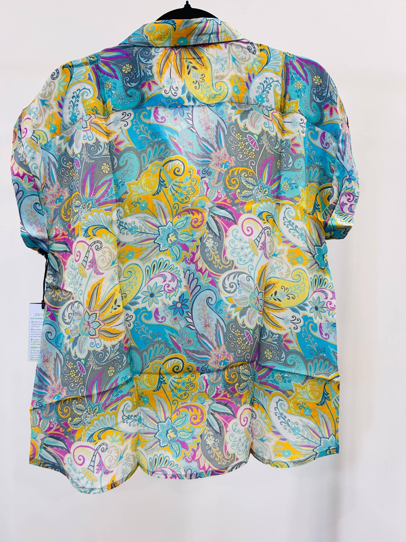 Multicolor Blusa estampada con puños abotonados de venta al por mayor en Faire1