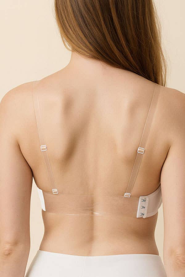 Best Underwear Line - Wholesale Bra - Maternity - BC Cup Clear Back, Strap push up Demi Bra-90073-BRA3