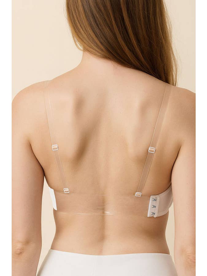 Best Underwear Line - Wholesale Bra - Maternity - BC Cup Clear Back, Strap push up Demi Bra-90073-BRA3