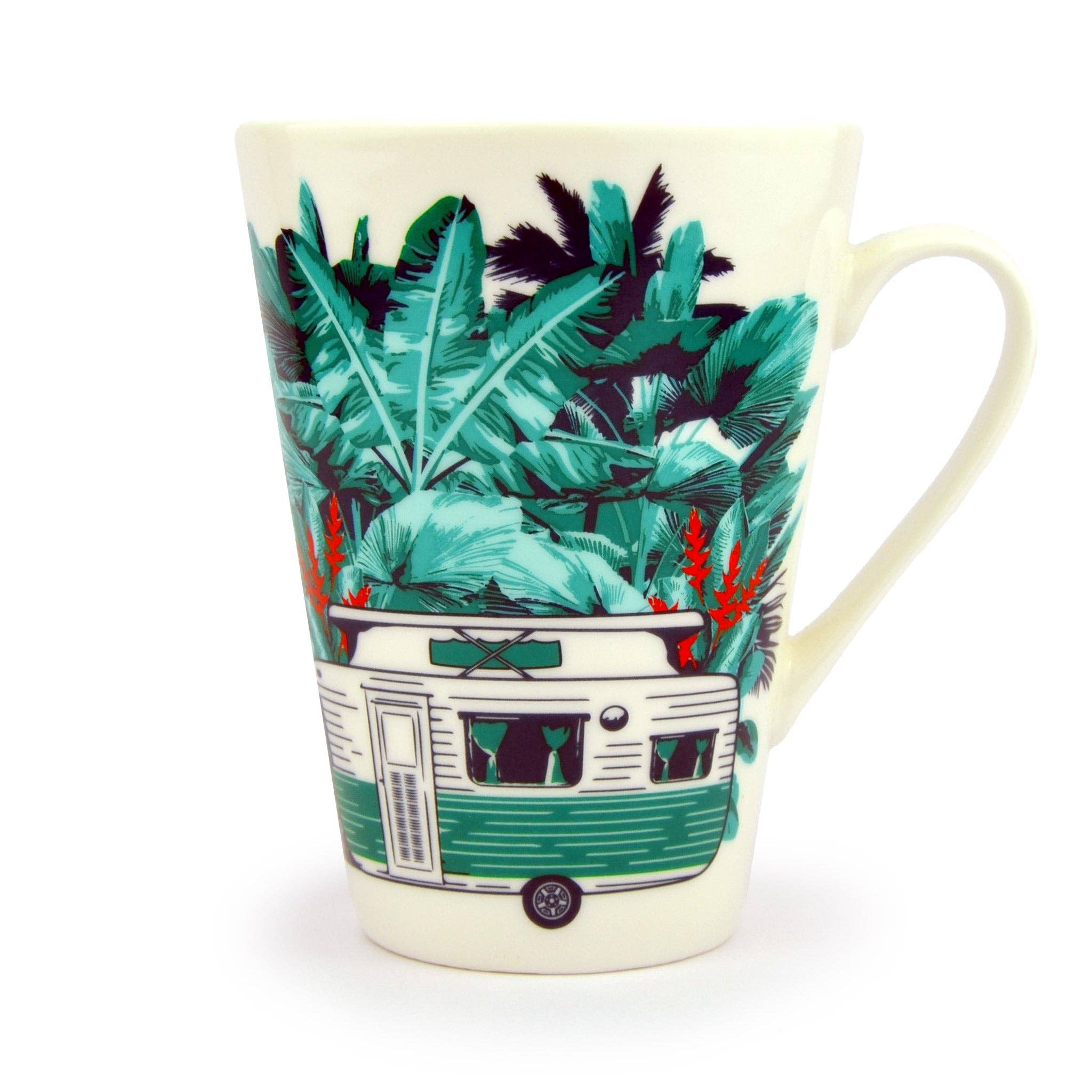 Mörkgrön Kina mugg | Destinationer Kollektion | Magiska morgnar för wholesale på Faire6