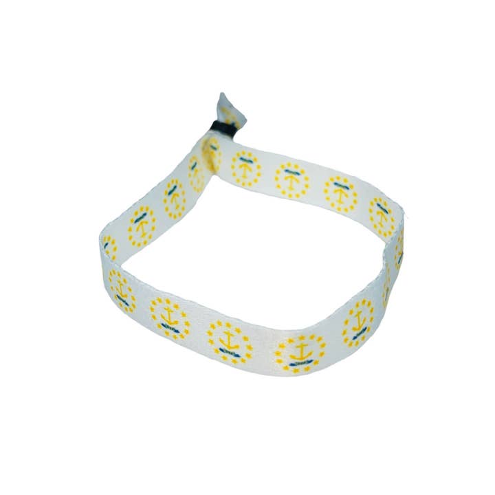 Woven Wristband – State Flag Rhode Island – USA – P1955 for wholesale by Worldwide Souvenirs