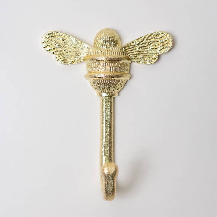 Brass bee Coat Hook - Brass Finish - Iron for wholesale by Brass bee