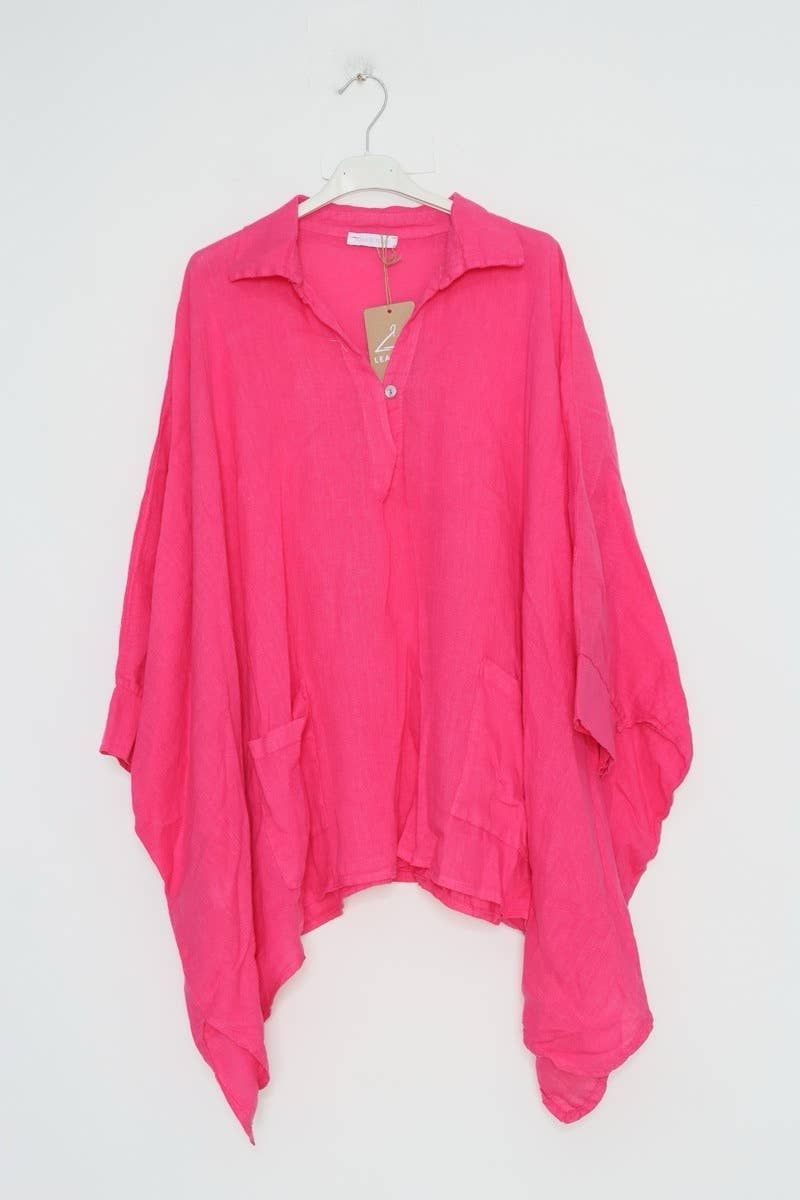 Lea & Luc - Grandes Tailles – Großhandel Tunika – Damen – Leinene Tunika in Übergröße10