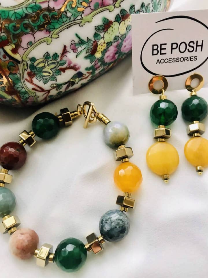 Handmade Bracelet With Agates for wholesale by Cartooli