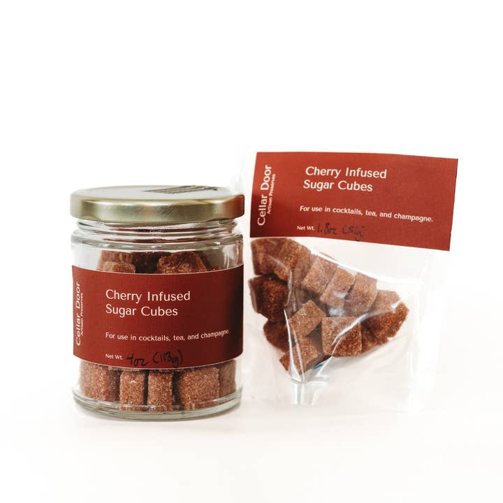 Cellar Door Preserves - Wholesale Sugar/Sweetener - Cherry Infused Sugar Cubes - Perfect for cocktails/mocktails
