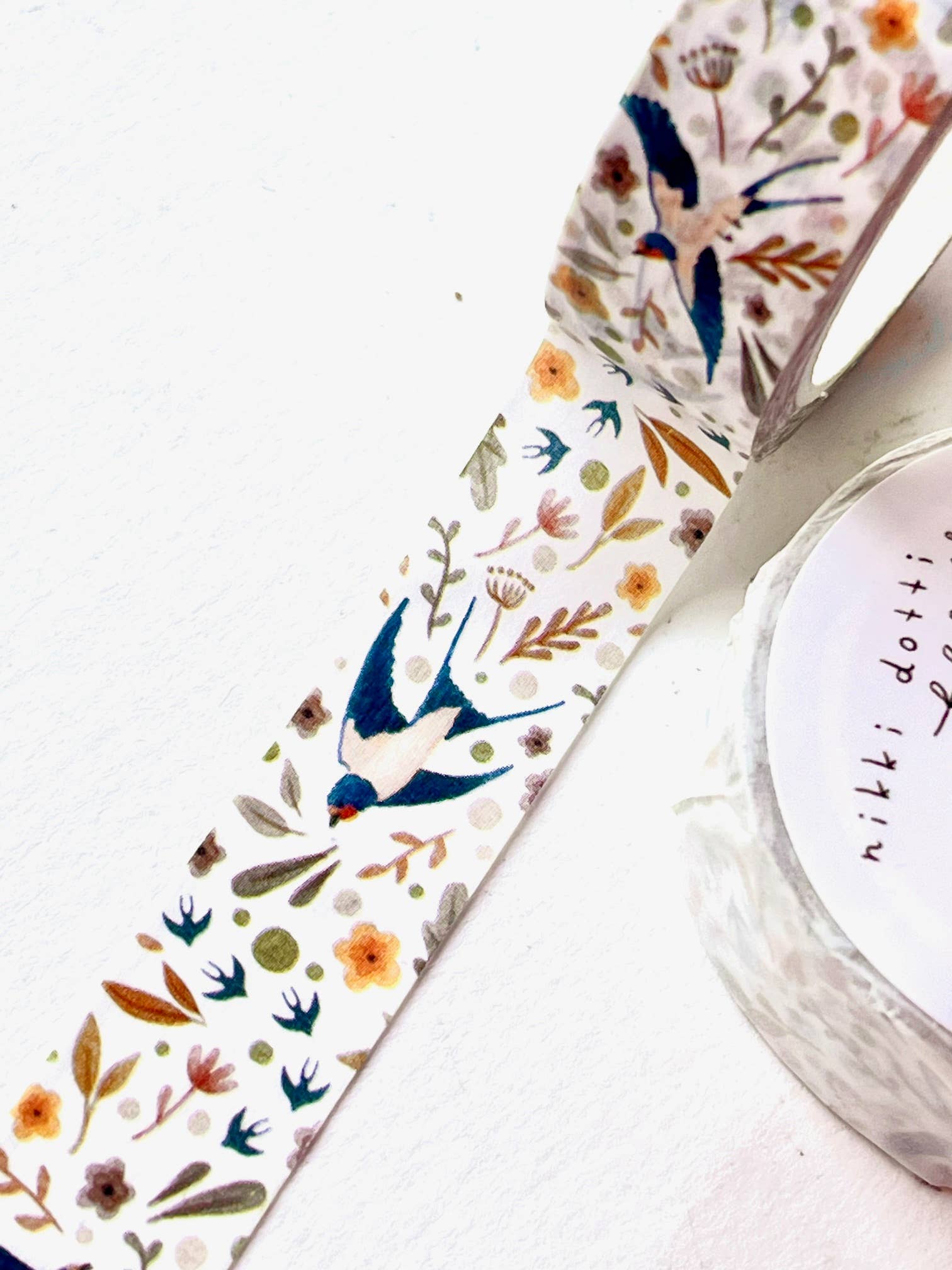 Nikki Dotti - Vendita all'ingrosso Nastro washi - Washi tape - Rondini1