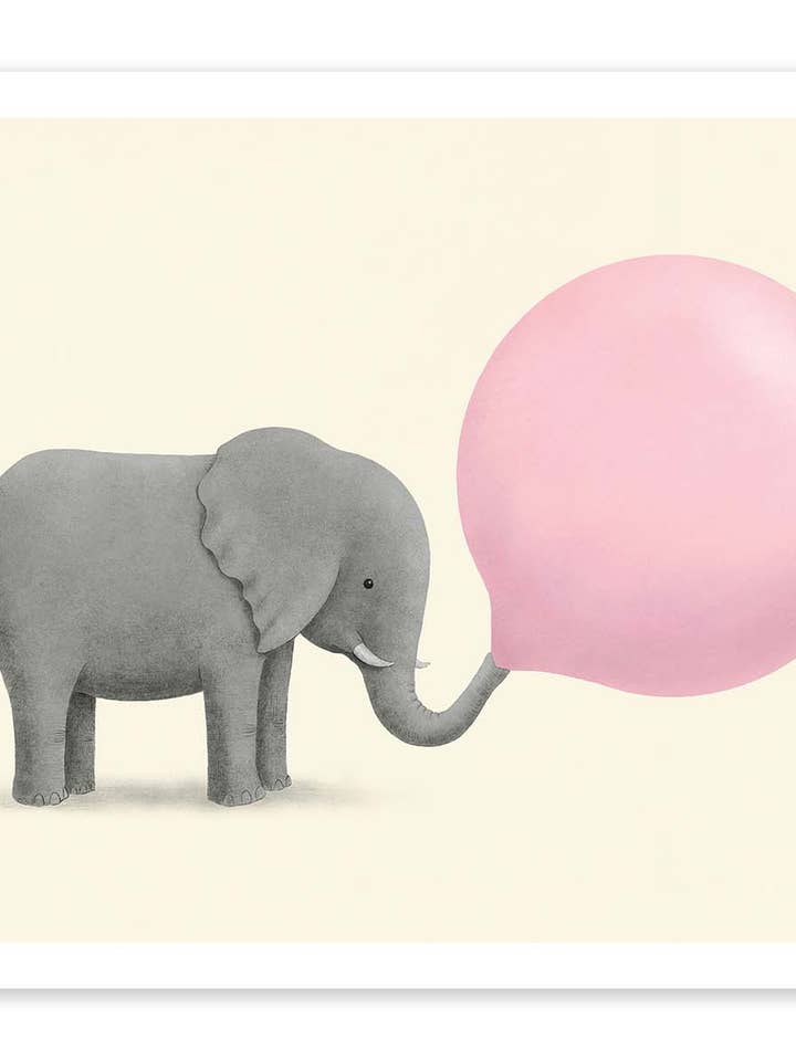 Kunstplakat - Jumbo bubblegum - Terry Fan for engroshandel hos Wall Editions