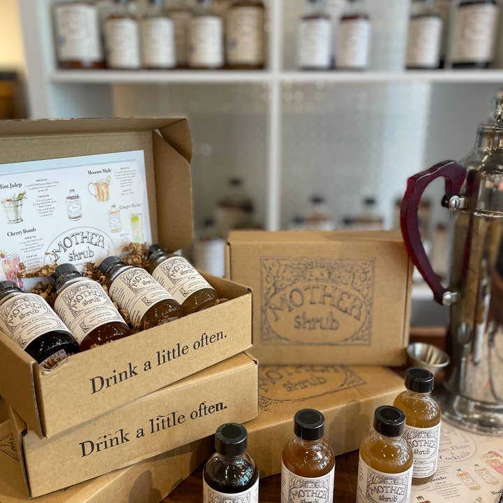 MOTHER shrub - Wholesale Cocktail Mix/Syrup - MOTHER shrub mini shrubs 4 pack1