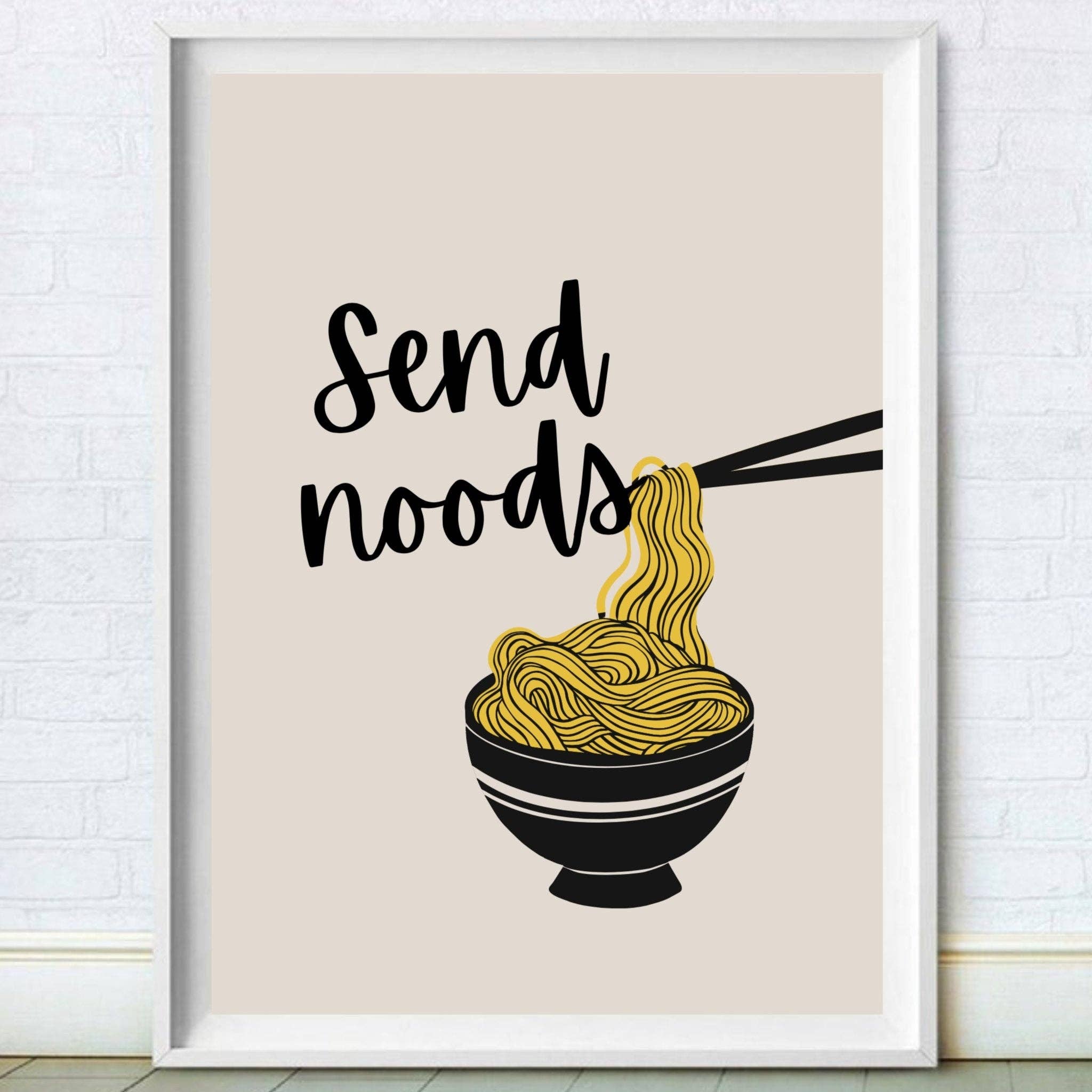 Moonshine Prints - Vente Affiche d'art - Envoyer des nouilles | Noodles Print0