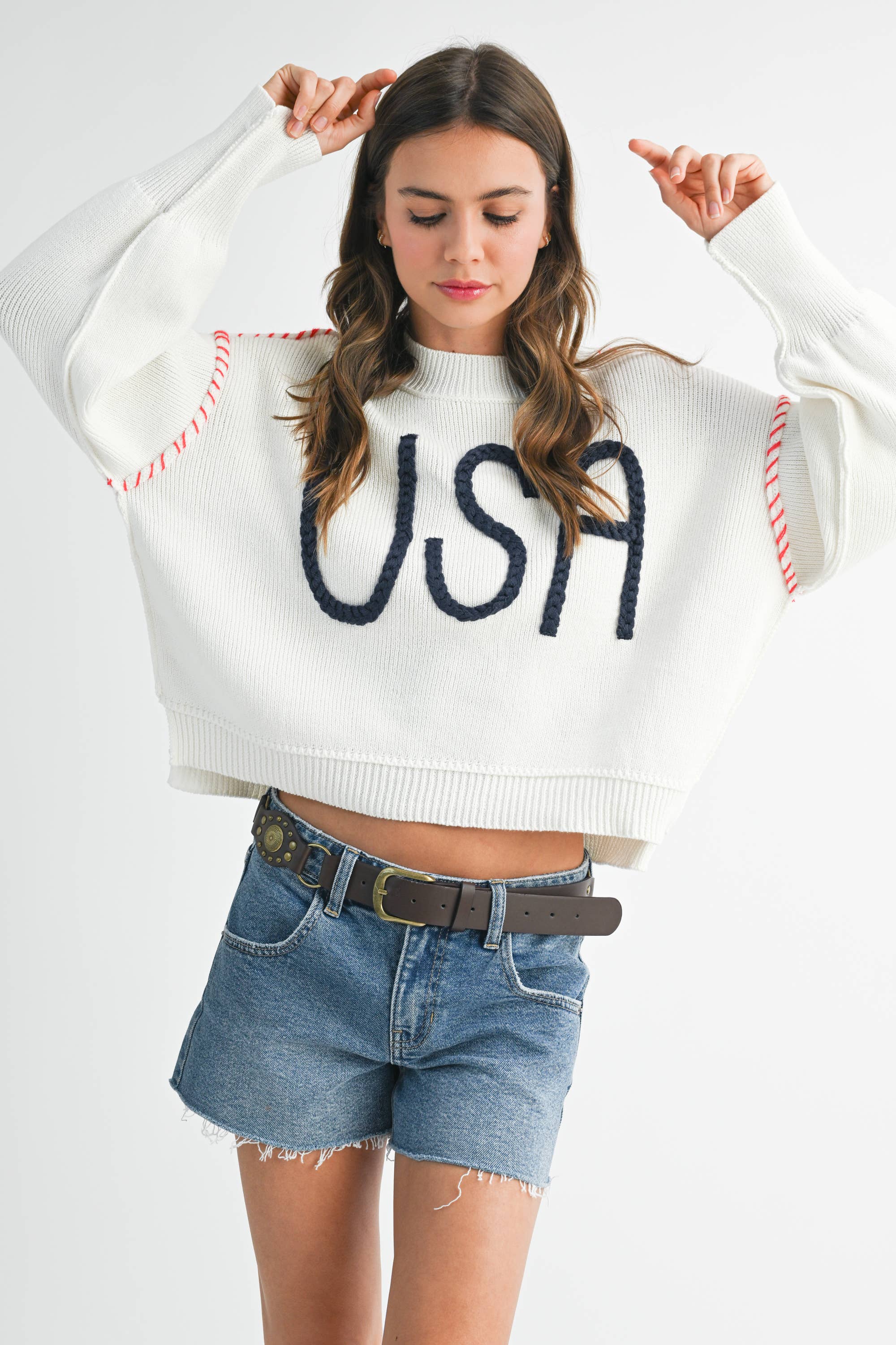 AEMI + CO - Wholesale Knit Sweater - Women's - 3249EK USA Sweater 216