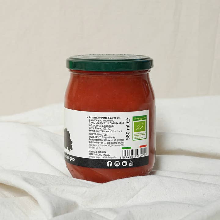 OLIO DI SERRA - Wholesale Sauce - Organic Datterino Tomatoes in Sauce - Organic Datterino Salsato (580ml)4