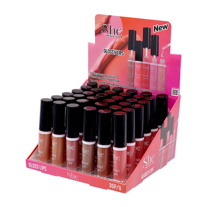 PINEAPPLE Beauty – Großhandel Lipgloss – Makeup She LG06 Nudes Glossy Lips Lipgloss - 36 Stück2