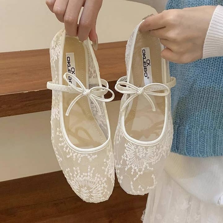 Fairy Style French Mesh Breathable Mary Janes_CWSHF0143 for wholesale by ACCITY