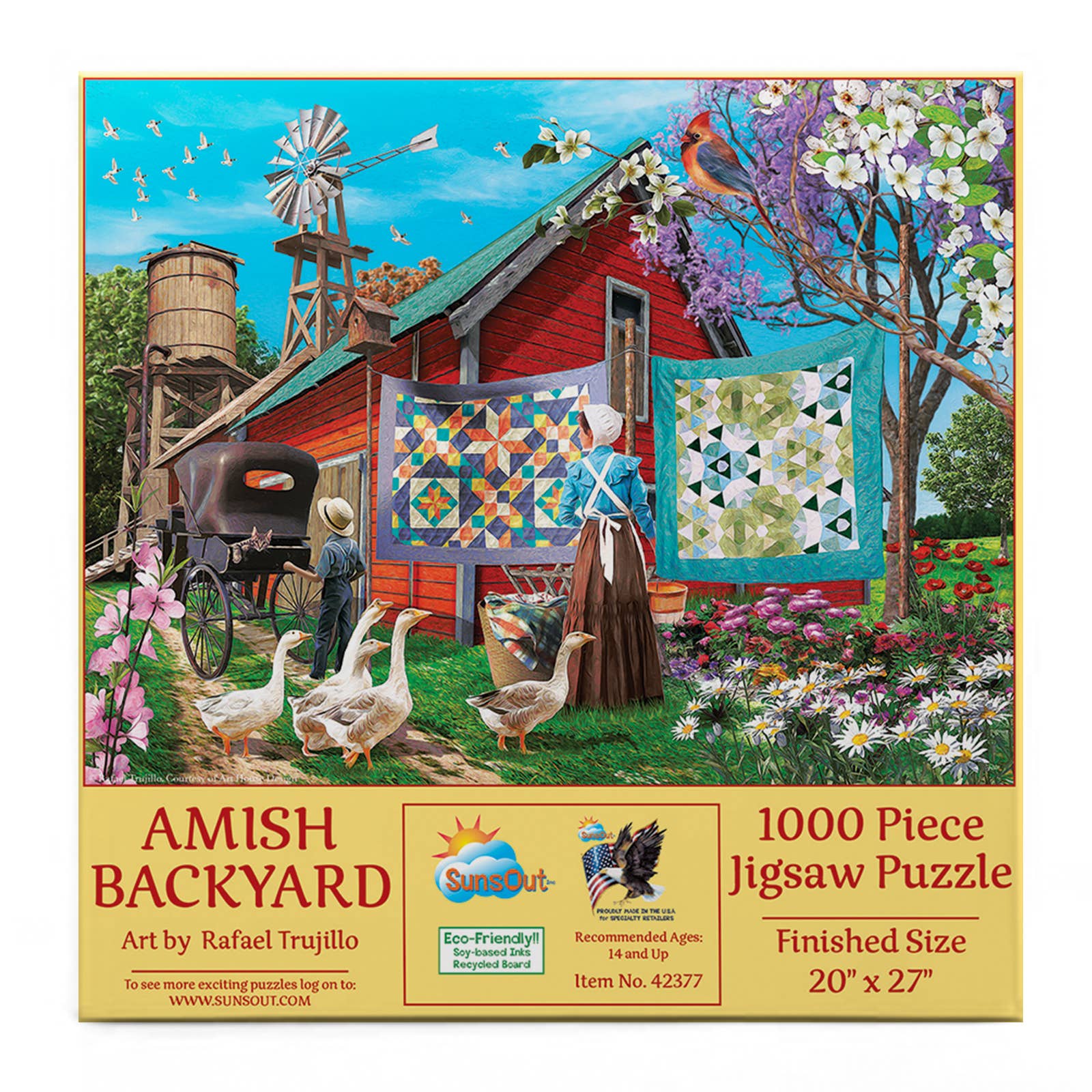 SunsOut - Wholesale Puzzle - Adult - 0680 Amish Backyard 1000 pc Puzzle1