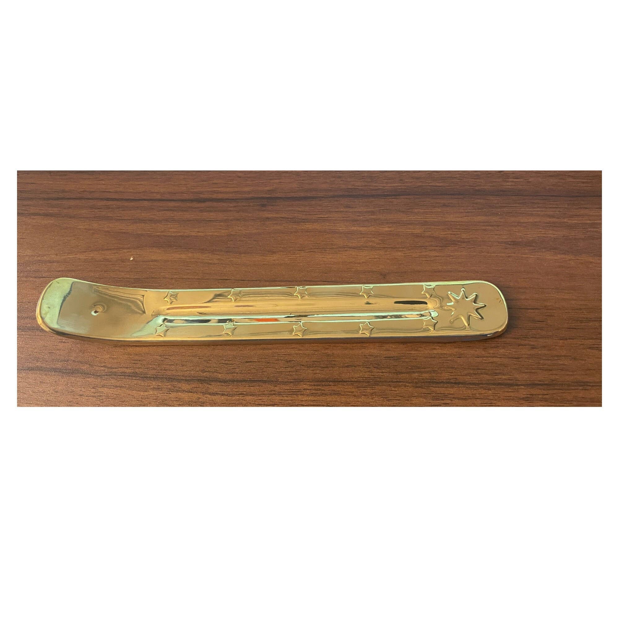 India Overseas Trading Corporation - Wholesale Incense holder - Brass Incense Ash Catcher 11" x 2" x 1"2