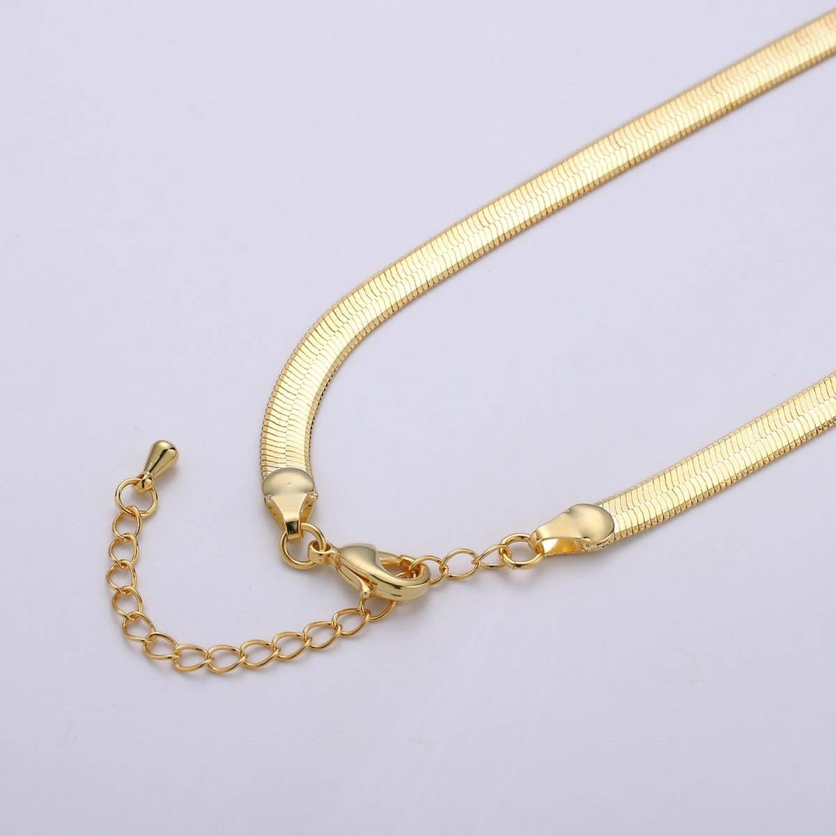 Aim Eternal - Wholesale Schakelketting - Vermeil Herringbone Ketting Verguld over Sterling Zilver Gedurfde Ketting 3, 4, 5mm brede Herringbone Ketting voor Gelaagde Ketting 16, 18, 20 Inch | CN-766 - CN-781, 930, 931, 932, 949, 950, 970 Uitverkoopprijzen0