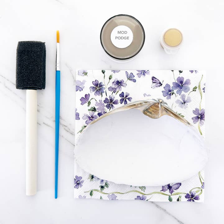 Adori Designs - Wholesale DIY Craft Kit - DIY Clam Shell Spring Design Mini Decoupage Kit 2