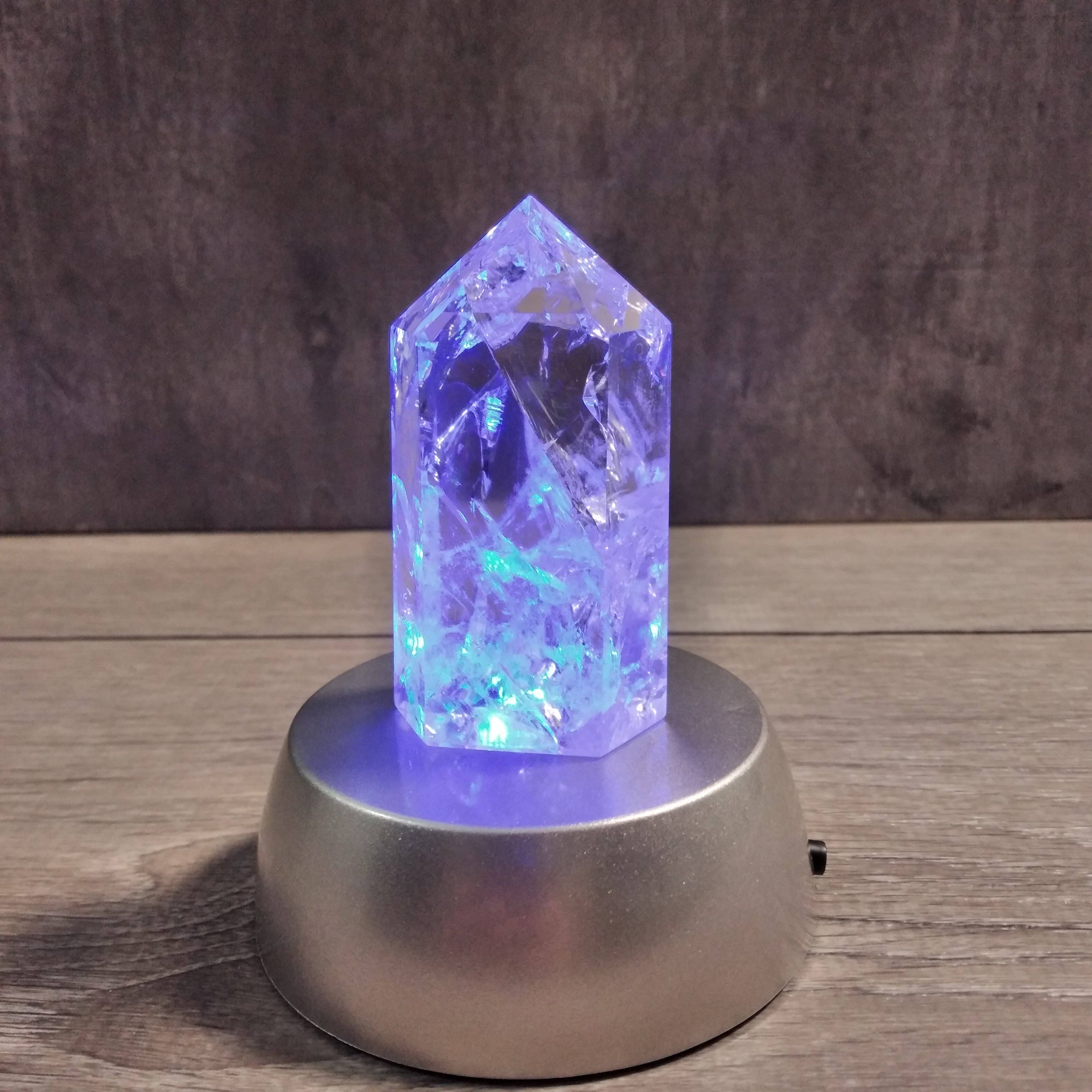 Keystone Crystals – wholesale Spiritual stone/crystal – LED Light Stand with 3 Color Modes for Crystals and Displays9