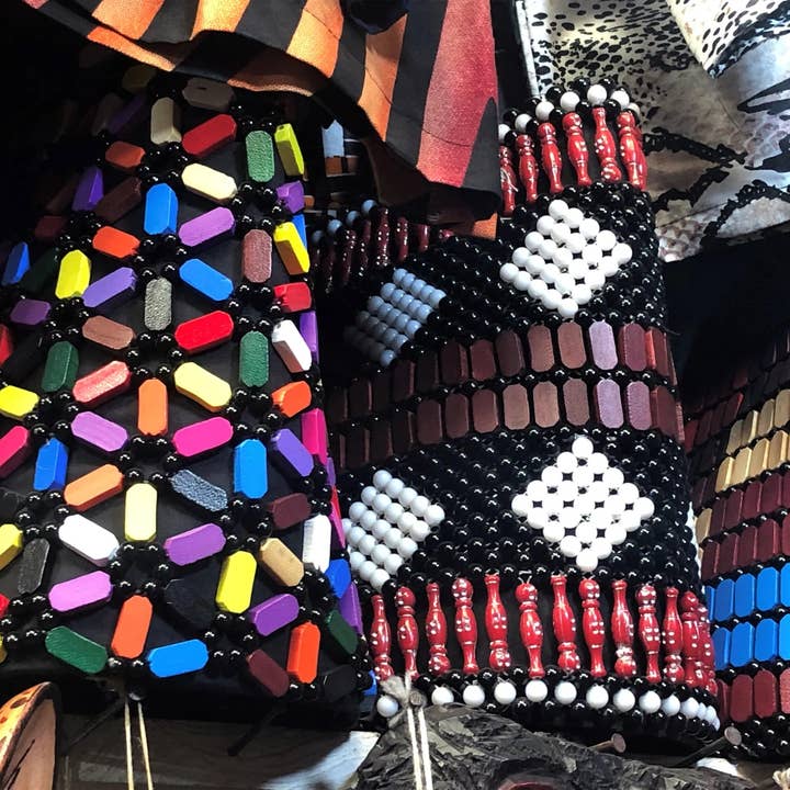 Tanzania Shopper - Wholesale Tote Bag - Women's - Wooden Designer Handbags4