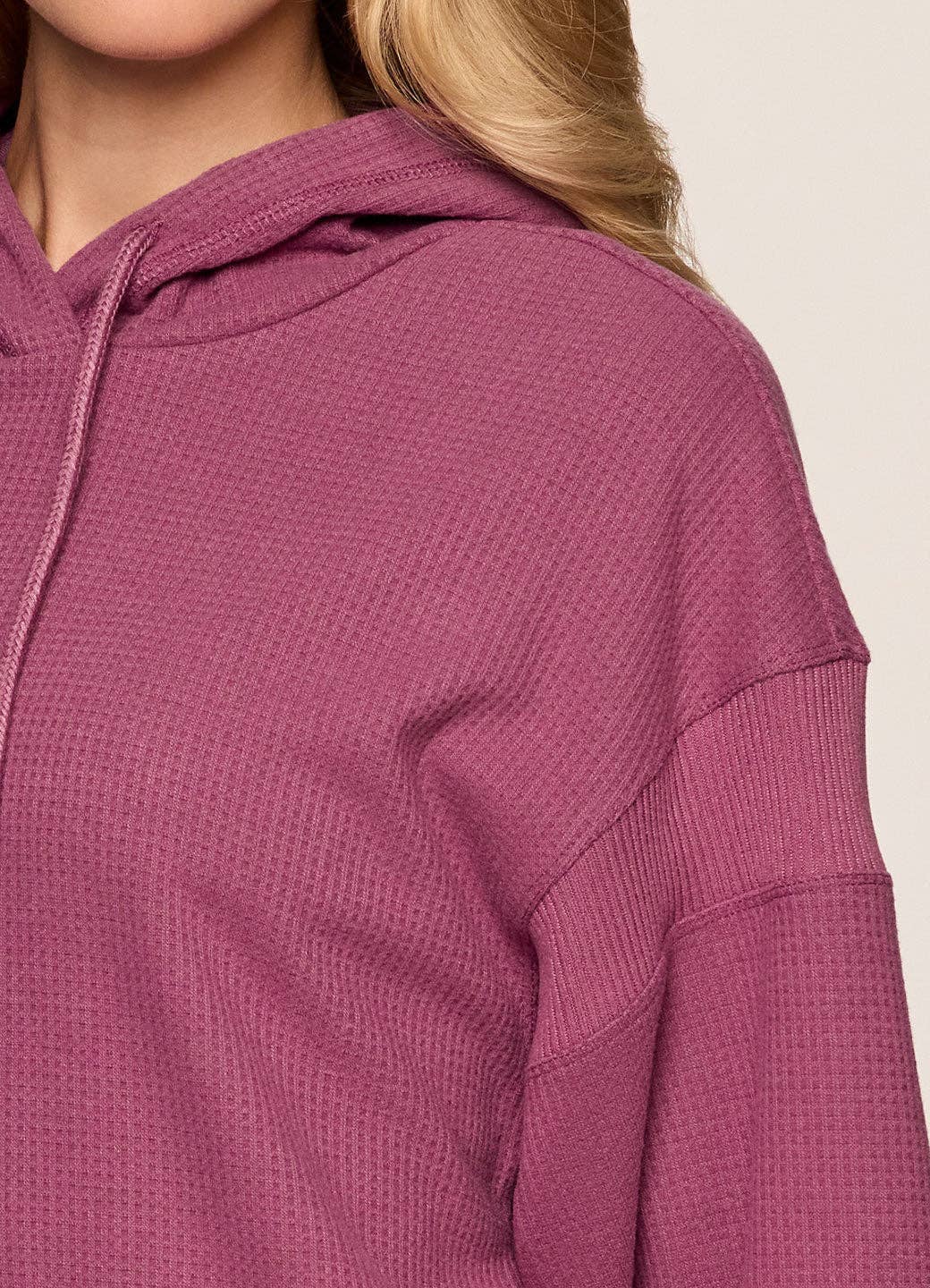 RBX Active – Engroshandel Hoodie – Kvinder – Afslappet hættetrøje i vaffelstrik til fridage12