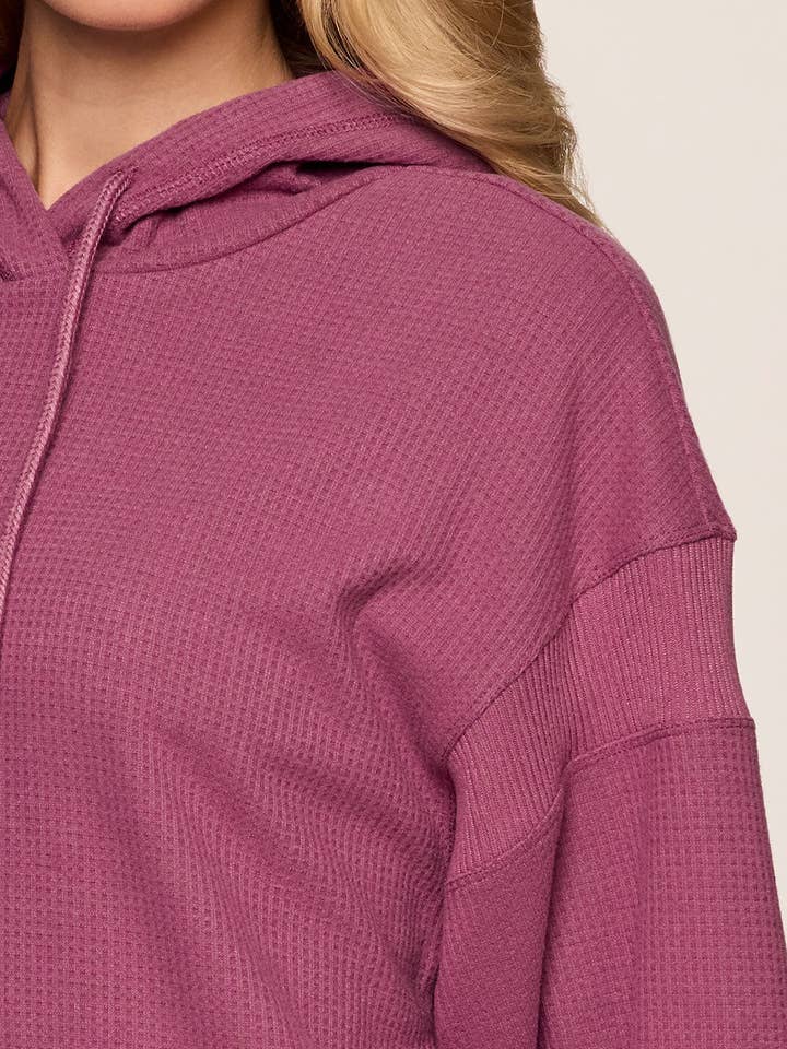 RBX Active – Engroshandel Hoodie – Kvinder – Afslappet hættetrøje i vaffelstrik til fridage12