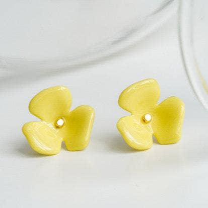 lilibo - Wholesale Stud/Post Earrings - Hydrangea -handmade porcelain jewellery earring6