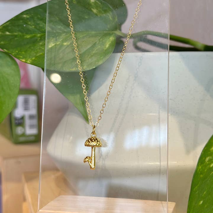 Collar con colgante de champiñón relleno de oro para venta al por mayor de Son of a Sailor
