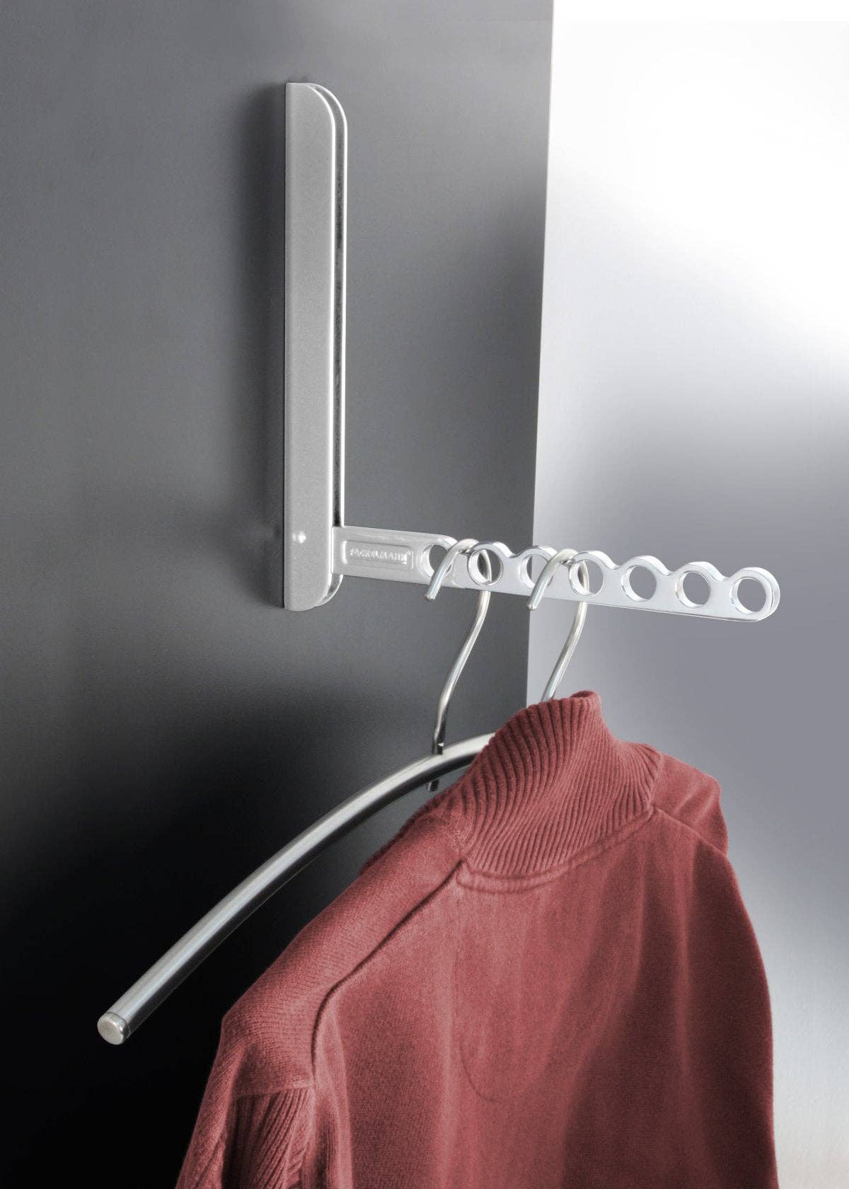 Zenker - Vente Crochets muraux - Crochet pliant gris Fackelmann Tecno9