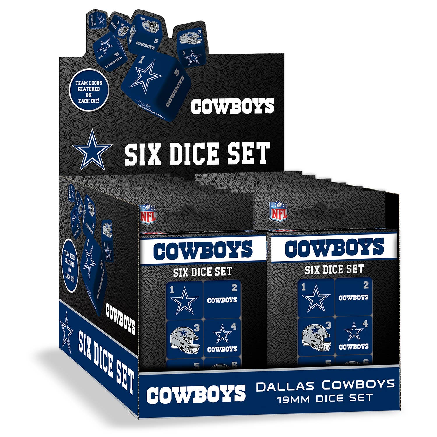 Masterpieces Puzzles - Wholesale Dice - Dallas Cowboys Dice Set - 19mm2