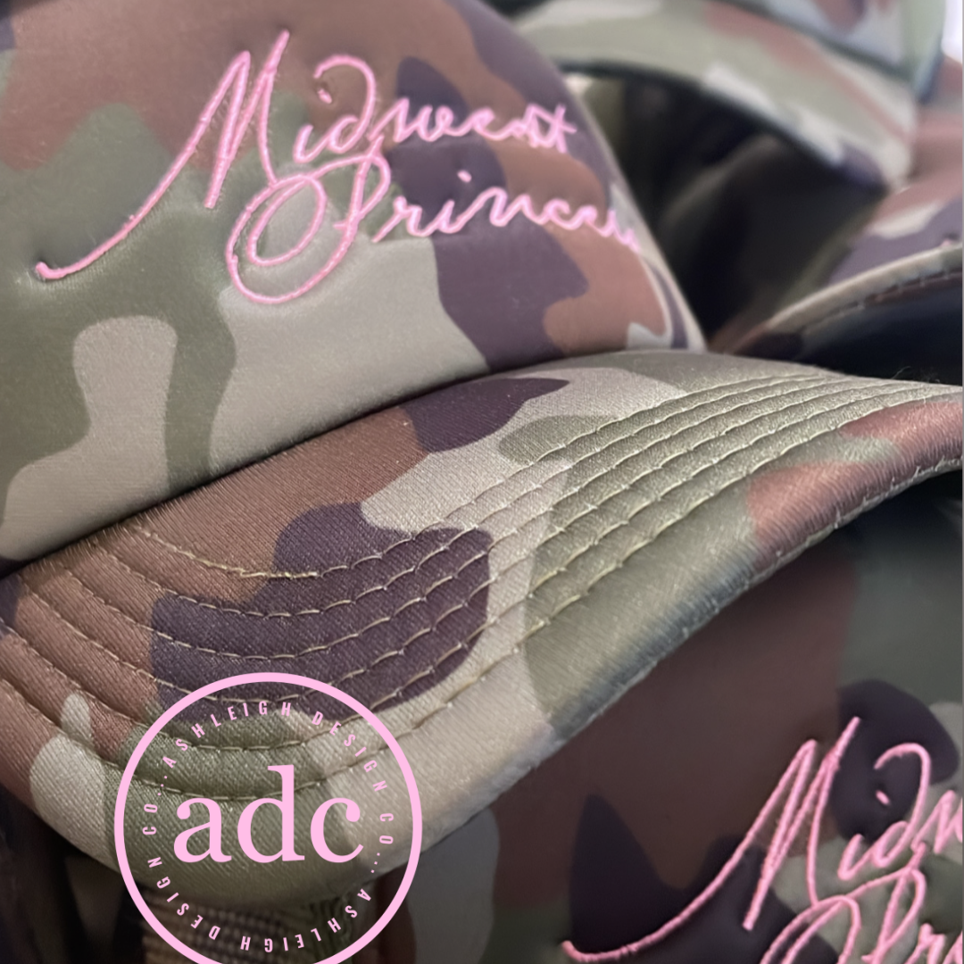 AshleighDesignCo - Wholesale Trucker Hat - Women's - MIDWEST PRINCESS Trucker Hat  0